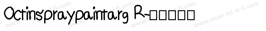 Octinspraypaintarg R字体转换